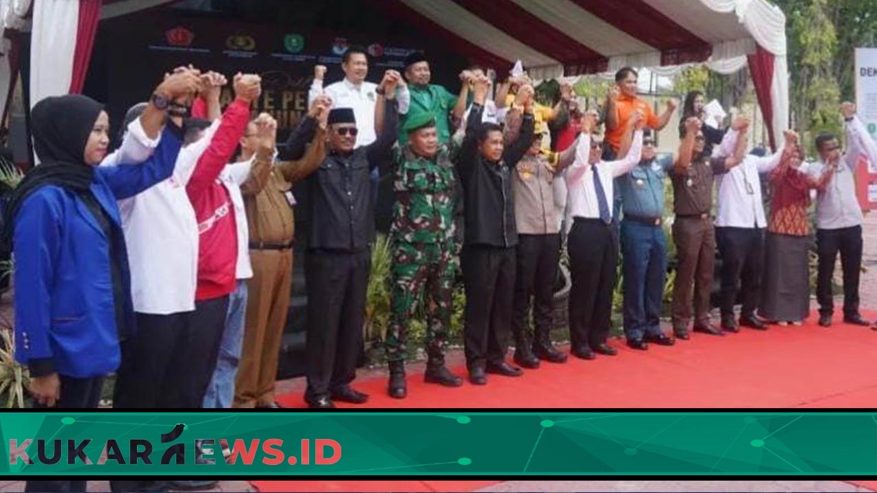 Bupati Kutim Hadiri Agenda Deklarasi Kampanye Pemilu Damai Tahun 2024