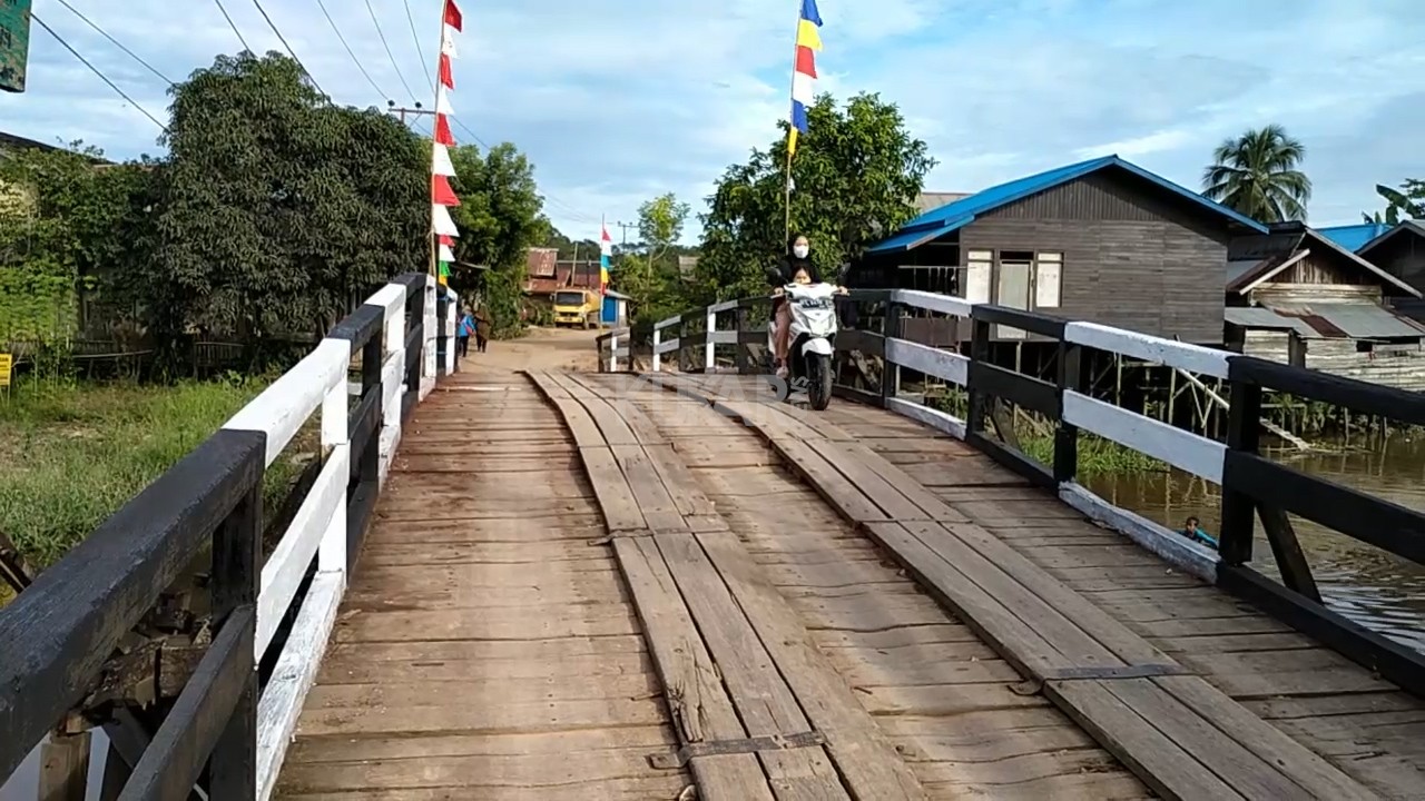 Jembatan Amruk Di Desa Sebulu Sudah Bisa Dilintasi 