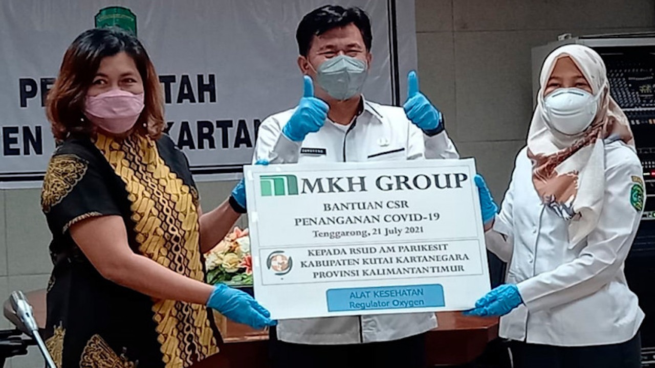 Pemkab Kukar Terima Bantuan Regulator Oksigen dari PT. MKH