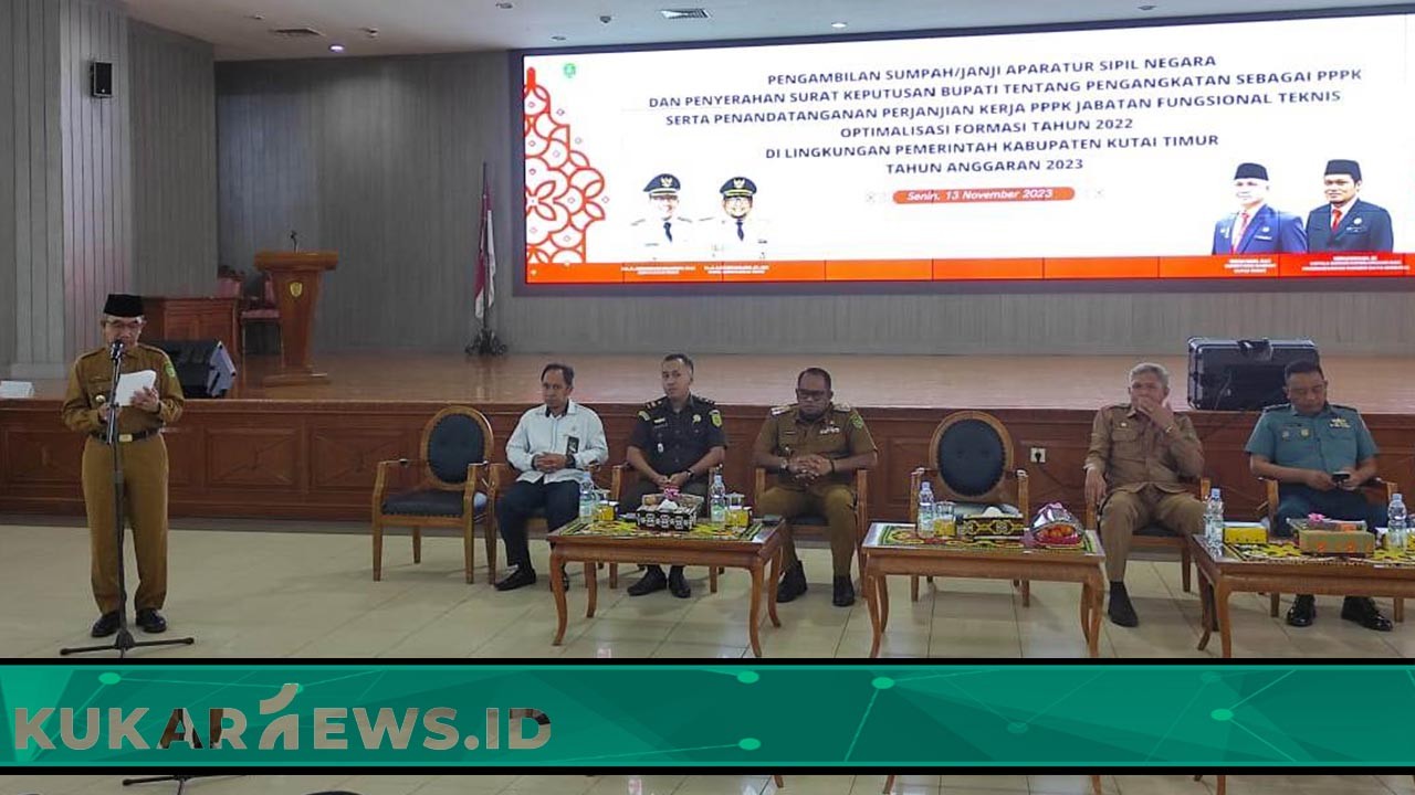 Sebanyak 586 ASN Diambil Sumpahnya dan 84 PPPK di Kutim Terima SK Pengangkatan