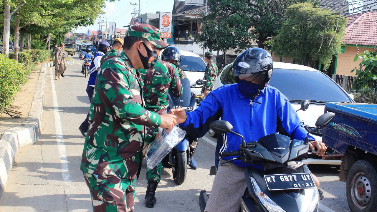 Serbuan Teritorial Kodim 0906 Tenggarong, Pendisiplinan Prokes