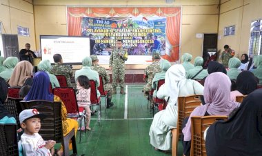 Pantau Layanan Kesehatan TMMD 130, Tim Wasev Sterad Sapa Warga Jembayan Tengah di BPU