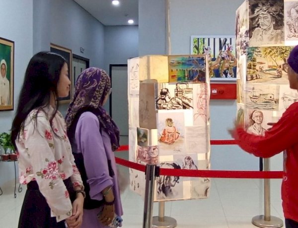 Pameran Tunggal Cadio Tarompo Disambut Ratusan Pengunjung, Angkat Jejak 55 Tahun dalam Karya