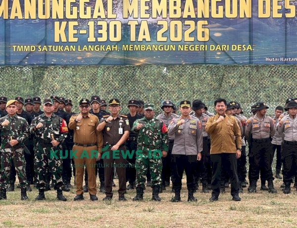 Sinergi Pemkab Kukar dan TNI Percepat Pembangunan Desa Jembayan Tengah Melalui TMMD ke 130
