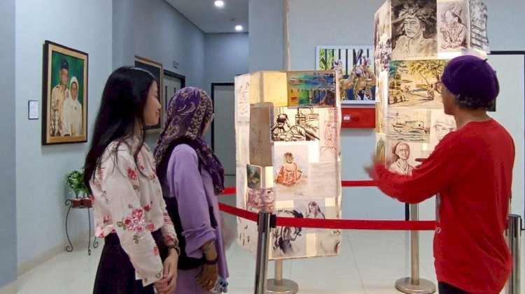 Pameran Tunggal Cadio Tarompo Disambut Ratusan Pengunjung, Angkat Jejak 55 Tahun dalam Karya