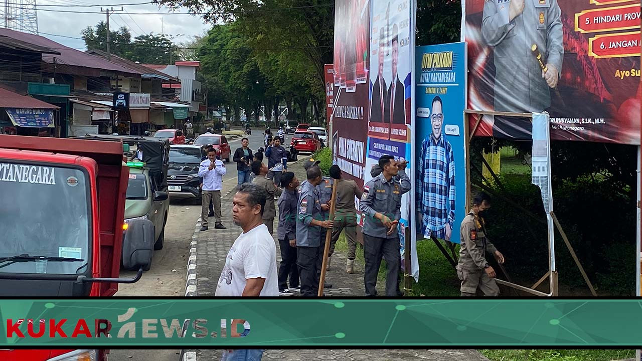 KPU Kukar Lakukan Penertiban Tertibkan Algaka di 20 Kecamatan