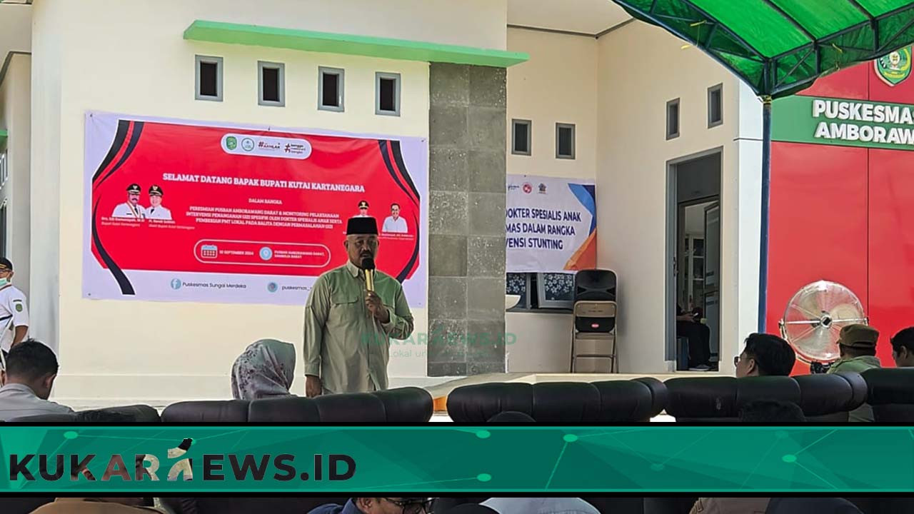 Bupati Edi Damansyah Resmikan Pusban Amborawang Darat, Komitmen Tangani Stunting