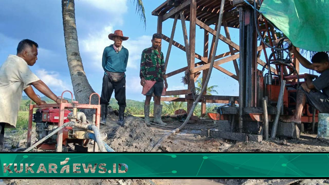 TMMD 122, Pembangunan Sumur Bor untuk Pengairan Sawah Seluas 40 Hektar